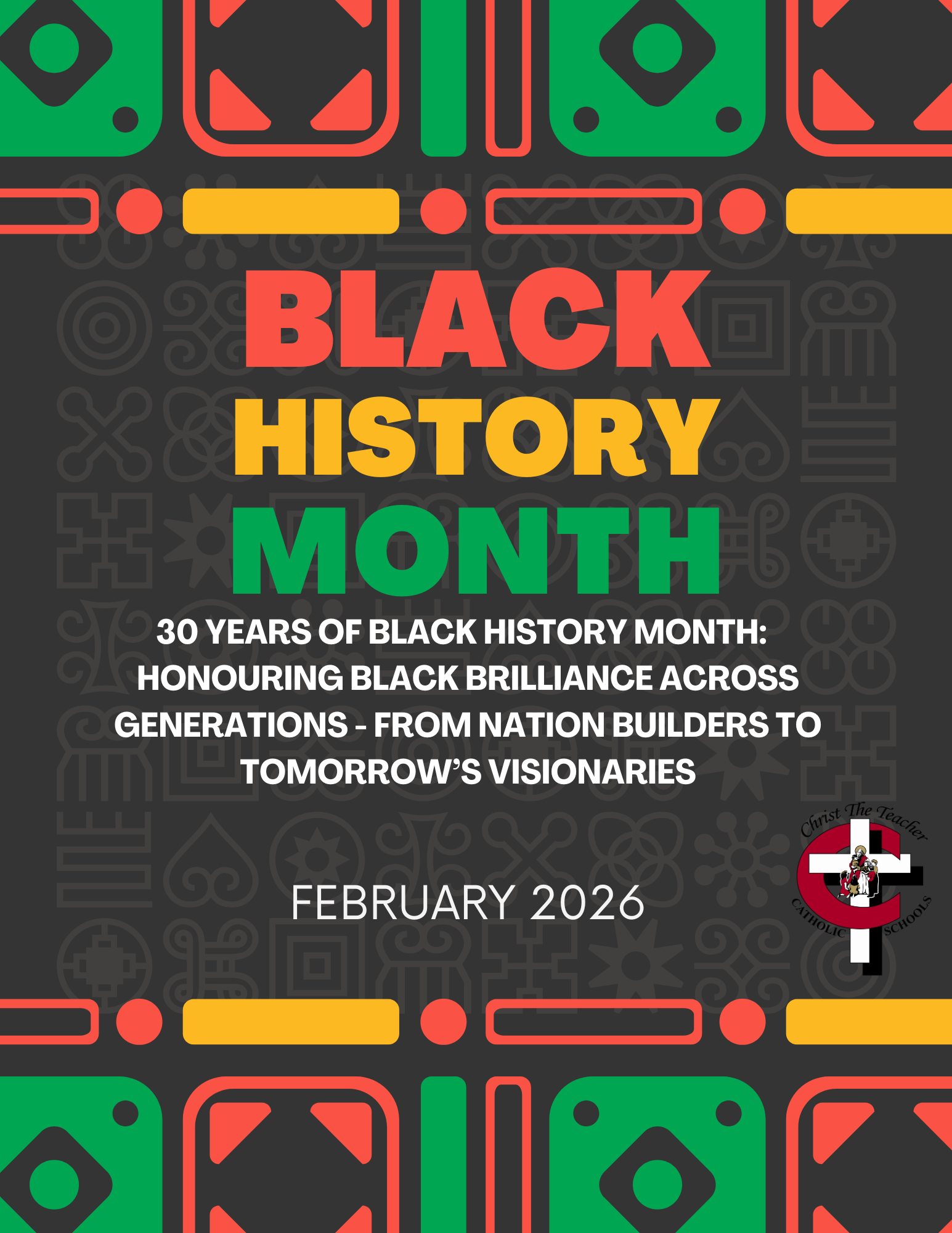 Minimalist Colorful Black History Month Flyer
